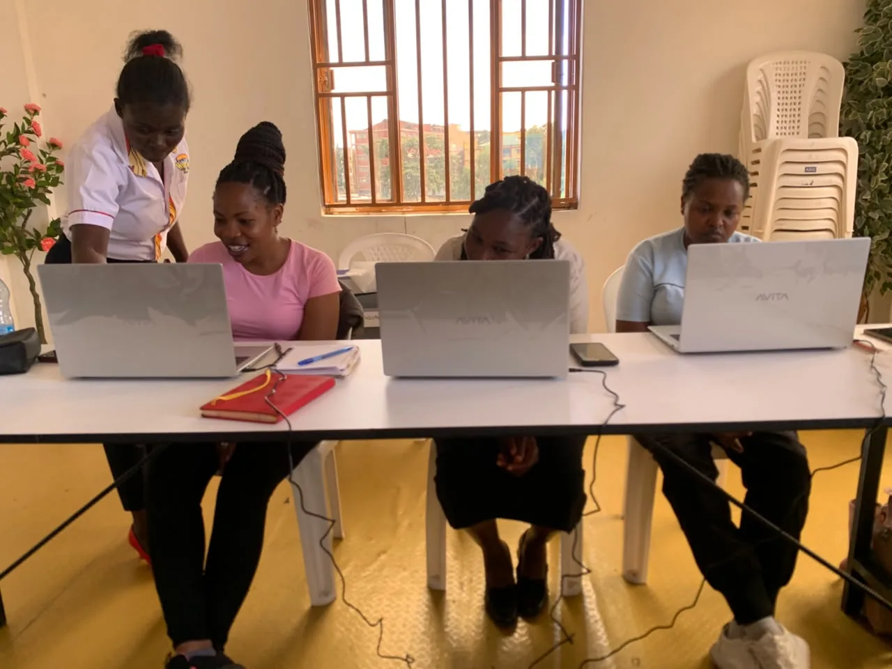 Learners taking part in a hands-on activity